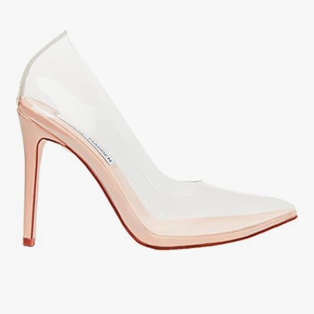 Steve Madden Women's Clear and Blush Heels